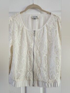 Lace Bomber Ja Icket, Forever 21, Size M,